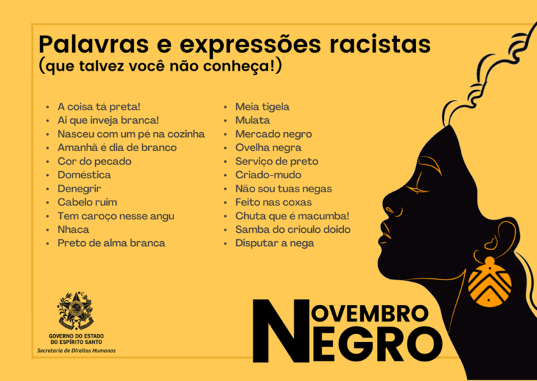 Novembro Negro Conhe A Algumas Express Es Racistas E Seus Significados